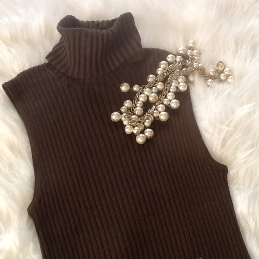 NWT💙EXPRESS olive green skinny ribbed sweater💙 - Picture 1 of 2